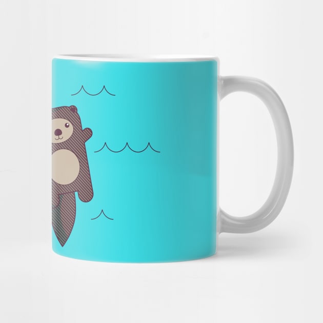 Significant Otter by tinybeecards